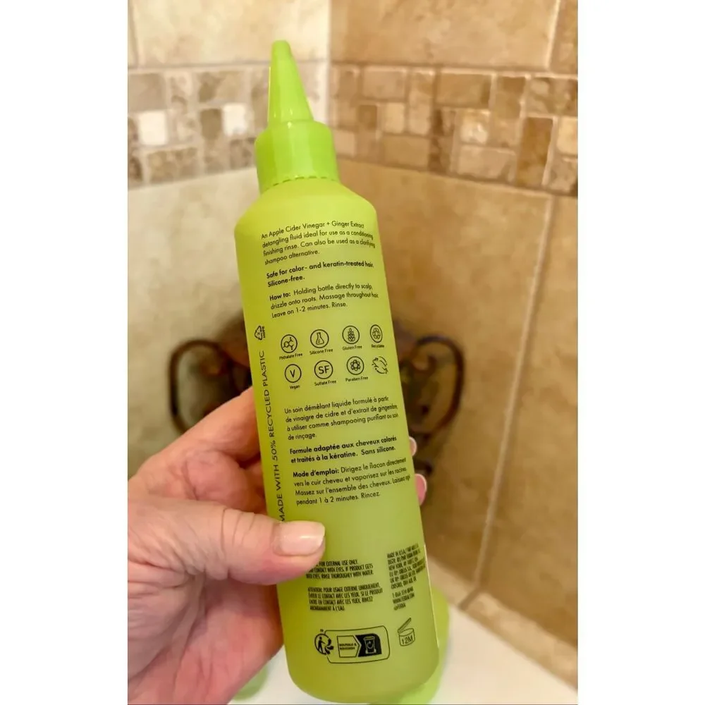 FEKKAI -NWT 3-Piece Apple Cider Detox Hair Care Products/Shampoo,  Rinse & Scrub